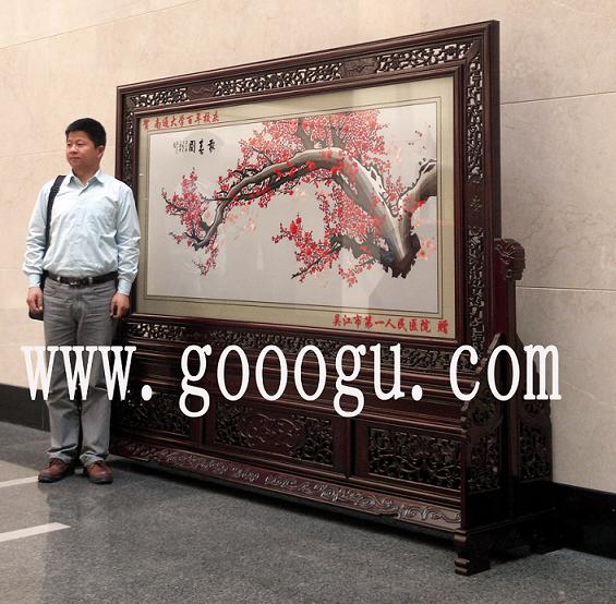 南通大學(xué)百年校慶,圖片館屏風(fēng),刺繡屏風(fēng),蘇繡屏風(fēng),雙面繡屏風(fēng),校慶屏風(fēng)