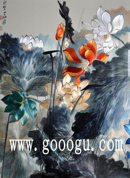 蘇繡精品,高檔刺繡屏風