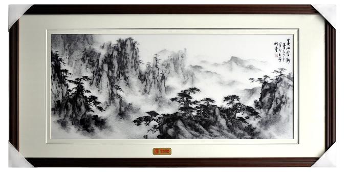 精品蘇繡壁畫(huà)