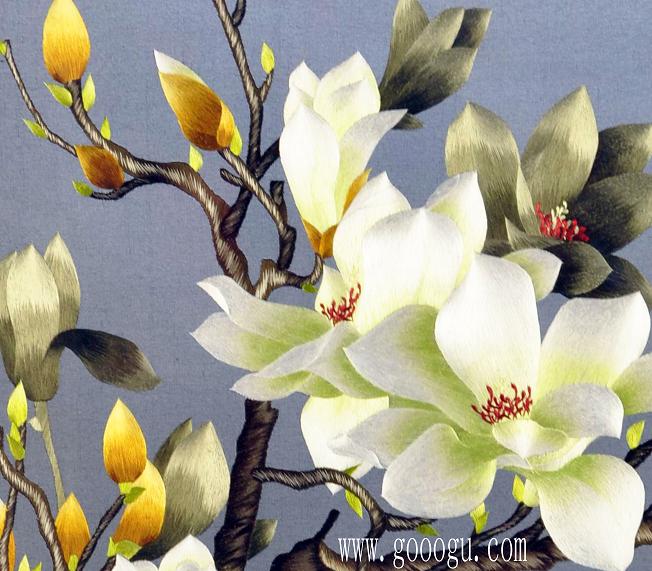 玉蘭花部分特寫(xiě)！做工精細(xì)，翠條多力引風(fēng)長(zhǎng)，點(diǎn)破銀花玉雪香。