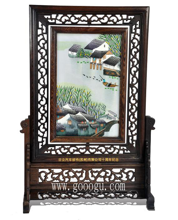 精品雙面繡豎架、江南水鄉(xiāng)